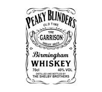 Autocollant mural en vinyle avec citations sur le whisky et les boissons dans un pub-S-28x42cm-Black