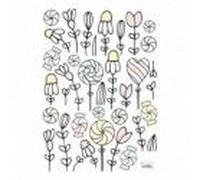 Autocollant Mural Fleurs Et Bonbons A3 Bulle Rétro Lilipinso