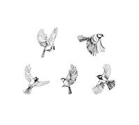 Autocollant mural hirondelles