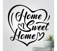 Autocollant mural Home Sweet Home pour couloir, salon, décoration de cuisine, chambre à coucher, citations de bienvenue, transferts amovibles, bricolage couloir, écriture en vinyle, dicton inspirant
