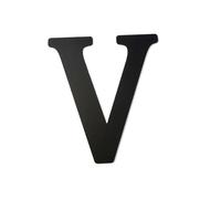 Autocollant Mural Lettres Anglaises 20CM, 1 Pièce, Miroir Acrylique Noir, Décalcomanies Auto-adhésives, Décor De Fête À Domicile(V)