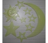 Autocollant Mural Lumineux 3d, Étoiles, Points, Lune, Univers, Stickers Fluorescents Pour Décoration De Maison Pour Enfants, Lueur Dans La Nuit, Bulle Autocollante