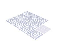 Autocollant Mural Miroir en Trois, Autocollant Mural de Décoration de Fond de Salon de Chambre à Coucher, DIY Bricolage