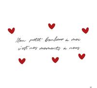 Autocollant mural Mon petit bonheur à moi