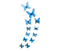 Autocollant Mural Papillon Lumineux, 12 Pièces, Papier Peint De Décoration Artistique Pour La Maison, Lueur 3d Dans La Nuit, Nouveau
