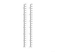 Autocollant mural pour enfants avec échelle de 0 à 180 cm, fabriqué en PVC sûr, conçu pour les chambres d'enfants, les jardins d'enfants et les espaces de vie familiaux