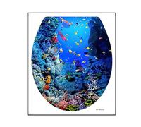 Autocollant mural pour salle de bain - Autocollant pour décoration de toilettes - Vinyle imperméable avec motif pelable - Amovible - Art mural pour la maison, les toilettes - Carrelage lisse