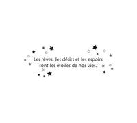 Autocollant Mural Rêves Désirs Espoirs