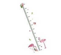Autocollant Mural Toise Hauteur Garçon et Filles Vert PVC pour Chambre | Applique Facile, Surfaces Lisses, Réutilisable, Suivi Croissance, Motif Animaux, Usage Chambre Garçon et Filles