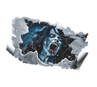 Autocollant mural zombie-zombie Autocollant de plancher | Halloween de fenêtre et de porte effrayant | Spukhaus Wall Window Floor Decoration, Décoration saisonnière pour le salon Entrée Party i