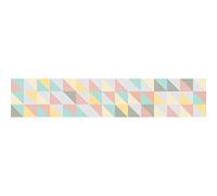Autocollant Muraux Scandinave 3 pièces, Triangles Pastel 19,5 x 100 cm, Déco Intérieure Contremarche pour Murs et Portes