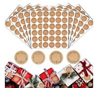 Autocollant Noël Kraft, 240 Pcs Etiquettes Autocollantes, Gommettes Noël, Merry Christmas Autocollants Noël,Etiquette Cadeau Noel, Guirlande Décoration pour Emballage Sac Cadeau Enveloppe (noir)
