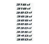 Autocollant Noir Brillant 320i 320d 320e 325d 328d 330i 330d 330e 335d 340d Compatible avec Serie 3 E90 E91 E92 F30 F31 F34 G20 G21(Silver,316d)