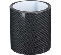 Autocollant noir de protection de la fibre de carbone, garde du bord de la porte, anti-rayures (10 cm x 3 mètres)