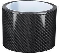 Autocollant noir de protection de la fibre de carbone, garde du bord de la porte, anti-rayures (7 cm x 3 mètres)