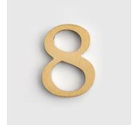 Autocollant numéros maison auto-adhésif 1,8 pouce, numéro porte en laiton moderne 4,5 cm, lettres d'adresse dorées pour boîte aux lettres, pour décoration mur extérieur d'appartement, café(8)
