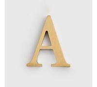Autocollant numéros maison auto-adhésif 1,8 pouce, numéro porte en laiton moderne 4,5 cm, lettres d'adresse dorées pour boîte aux lettres, pour décoration mur extérieur d'appartement, café(A)