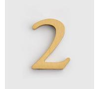 Autocollant numéros maison auto-adhésif 1,8 pouce, numéro porte en laiton moderne 4,5 cm, lettres d'adresse dorées pour boîte aux lettres, pour décoration mur extérieur d'appartement, café(2)