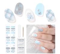 Autocollant Ongle Gel - 22pcs Vernis Autocollant Ongles Gel Nail Stickers Auto-adhésifs Art Qualité Salon Longue Durée Pour Femmes Filles Nail (style3)