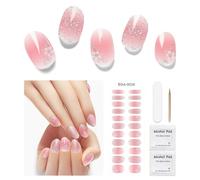 Autocollant Ongle Gel - Lot de 22 Vernis Bandes en Gel - Véritables Adhésifs Stickers Pour Ongles - Qualité Salon 100% Durci