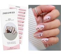 Autocollant Ongles Gel Uv Fleurs Blanche Gel Nail Stickers Semi-Durci Stickers Ongle Gel Deco Ongle Nail Art Design Manucure