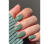 Autocollant Ongles Gel Uv Gris Vert Gel Nail Stickers Semi-Durci Stickers Ongle Gel Deco Ongle Nail Art Design Manucure