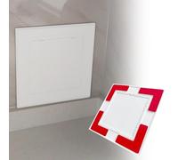 Autocollant Panneau d'accès blanc 12 x 12 pouces, trappe de service for plomberie, électricité, CVC/panneau de service à installation facile(100x100mm (3.94x3.94in))