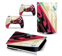 Autocollant Peau Décalcomanie Console Pour PS 5 Édition Disque 2 Contrôleurs Enveloppes Couverture Vinyle Version Pour PS5 03620 Revêtement