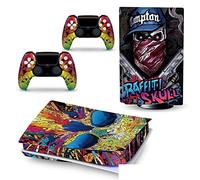 Autocollant Peau Décalcomanie Console Pour PS 5 Édition Disque 2 Contrôleurs Enveloppes Couverture Vinyle Version Disque Pour PS5 79615 Revêtement