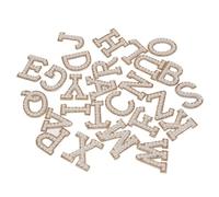 Autocollant Perlé De L'alphabet Anglais 3d Avec Strass Dorés, Patch Brodé Mixte Pour Vêtements, Logo, Diy Bricolage, Application-Fs-Phfu