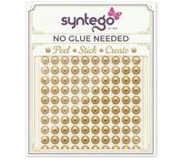 Autocollant Perles 6?mm Superbe Petit Rond Dor? Perle Stick sur Bandes adh?sives Perles Ornements - 200