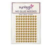 Autocollant Perles 6?mm Superbe Petit Rond Dor? Perle Stick sur Bandes adh?sives Perles Ornements - 400