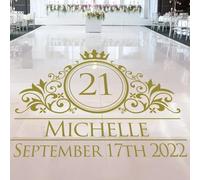 Autocollant Personnalisé De Piste De Danse De Mariage, Peintures Murales De Sol, Faveurs De Fête, Signe Et Décoration(22