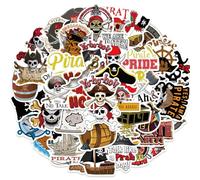 Autocollant pirate imperméables sticker pirate enfant scrapbooking stickers pirates decoration pirate stickers skull accessoires pirate scrapbooking autocollant gomme pirate laptop
