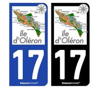Autocollant Plaque d'immatriculation 17 Île d'Oléron - Aperçu Général
