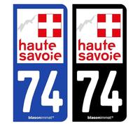 Autocollant Plaque d'immatriculation 74 Haute-Savoie - Département