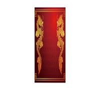 Autocollant Porte 3D Stickers De Porte Dragon chinois L77 x H200cm 3d Sticker Porte Pvc Imperméable Décoration Papier Peint Murale Pour Salon Cuisine Chambre Salle De Bain Decoration