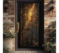 Autocollant Porte Égypte Ancienne Hiéroglyphes Sticker Porte 3D, Antique Symbole Décoratif, Poster Mural pour Porte Mystique Écriture Visuel Saisissant pour Maison, 100x200cm