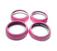 Autocollant Porte Voiture Autocollants Coque Protection Couverture Décoration Sortie D'air Pour Mercedes Pour Benz Pour Smart 453 Pour Fortwo Pour Forfour(Pink)
