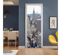 Autocollant Portepaysage D'Architecture De La Ville De New York 80 X 200 Cm De Salle De Bain Poster De Porte Papier Peint Porte Sticker De Porte Trompe L'Oeil Effet 3D Intérieure Muraux Pvc Stickers