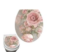 Autocollant pour abattant de WC Motif fleurs
