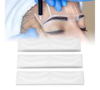 Autocollant pour Aérographe à Sourcils, Modèle de Mise en Forme Facile des Sourcils pour Toutes les Formes de Visage, Ensemble de Pochoirs Jetables de 150 Feuilles avec 3 Courbes