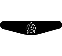 Autocollant pour barre lumineuse de manette PlayStation PS4 Motif au choix Star Trek (schwarz) noir