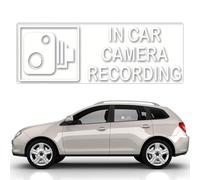Autocollant pour caméra de Voiture - Autocollant d'avertissement de caméra de - Autocollant d'enregistrement - de du véhicule - Autocollant vidéo - Alarme Anti-vol