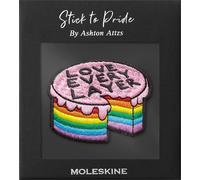 Autocollant Pour Carnet Ou Agenda,Autocollant Personnalisé Patch Pride Cake,Love Every Layer Dessiné Par L'artiste Ashton Attzs,Taille 5x5cm
