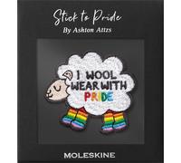 Autocollant Pour Carnet Ou Agenda,Autocollant Personnalisé Patch Pride Sheep,I Wool Wear With Pride Dessiné Par L'artiste Ashton Attzs,Taille 5x5cm