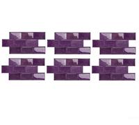Autocollant pour carrelage 3D Vinyle 6pcs pour déco Cuisine Autocollant(D-010)
