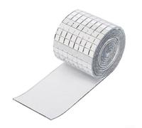 Autocollant pour carrelage mosaïque miroir en brique de verre - 5 x 5 mm - Conçu pour embellir les intérieurs avec des effets réfléchissants et décoratifs (Argent)