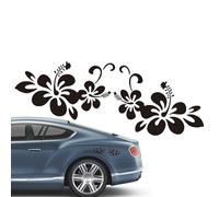 Autocollant pour carrosserie de voiture : design de décalcomanie floral, extérieur de véhicule, art adhésif en vinyle imperméable | Graphique de pétales vibrants qui améliore le capot de la voiture