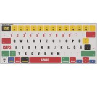 Autocollant pour Clavier Compatible avec Apple MacBook Air 13.6 M2 (A2681) Touch ID Model Autocollant-Sticker pour Clavier Allemand QWERTZ en PVA-Multicolore